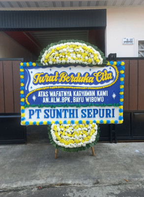 Papan Bunga Duka di Mandah