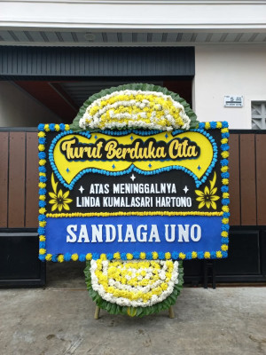 Papan Bunga Duka di Mandah